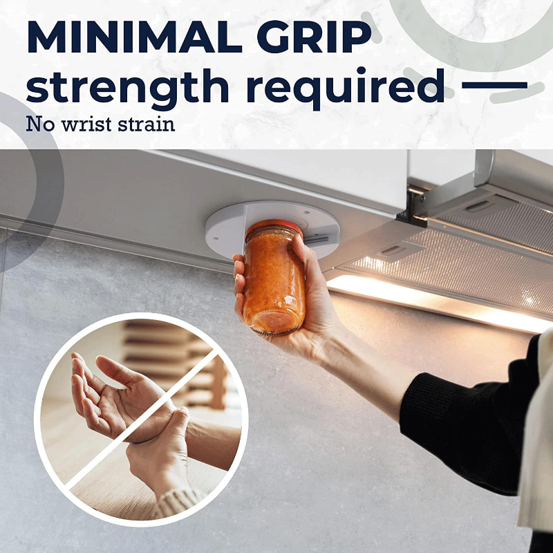 Rynx | Under Cabinet Jar Openers for Weak Hands, Easy Grip