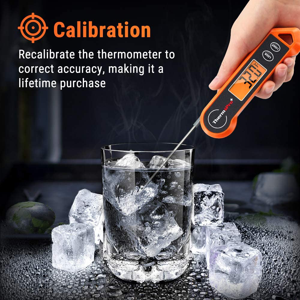 Rynx | ThermoPro TP19H Waterproof Digital Meat Thermometer for Grilling with Ambidextrous Backlit and Motion Sensing Kitchen Cooking Thermometer for BBQ Grill Smoker Oil Fried Candy Thermometer