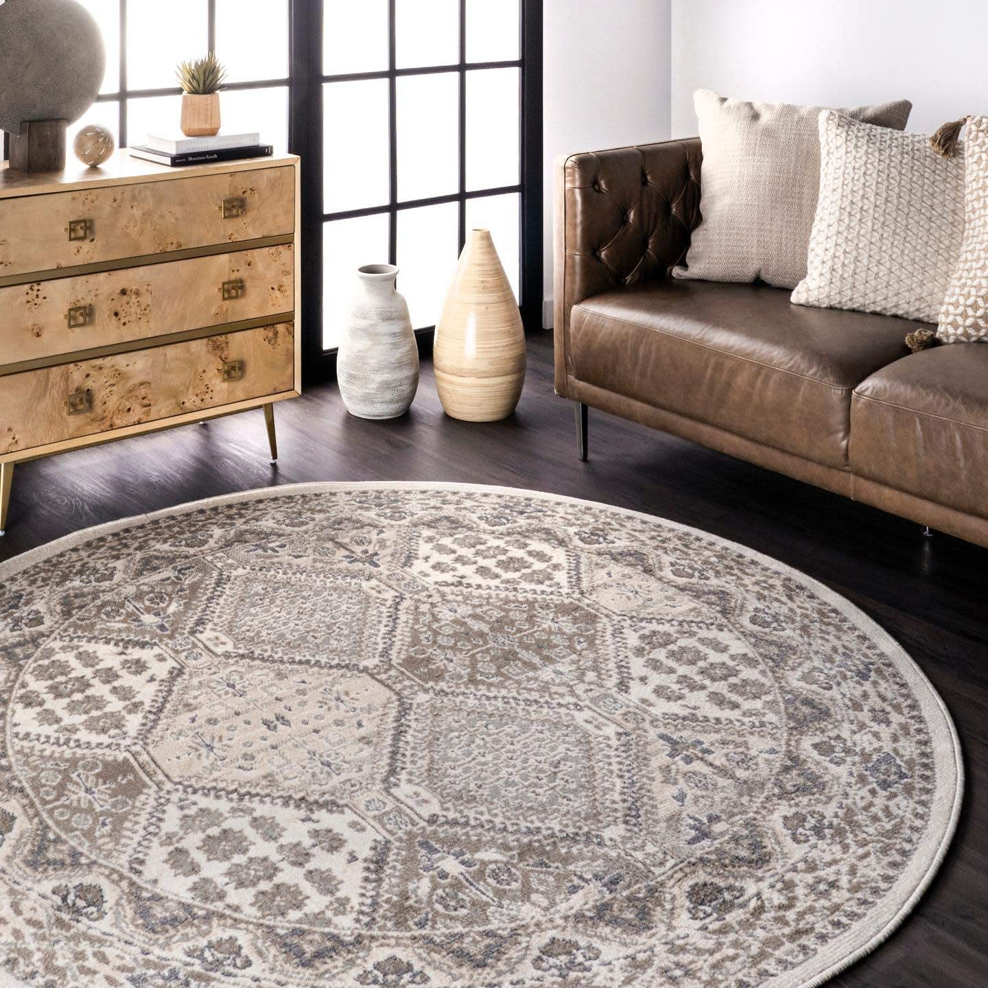 Rynx | Nuloom Becca Vintage Plush Carpet, 3' X 5', Beige