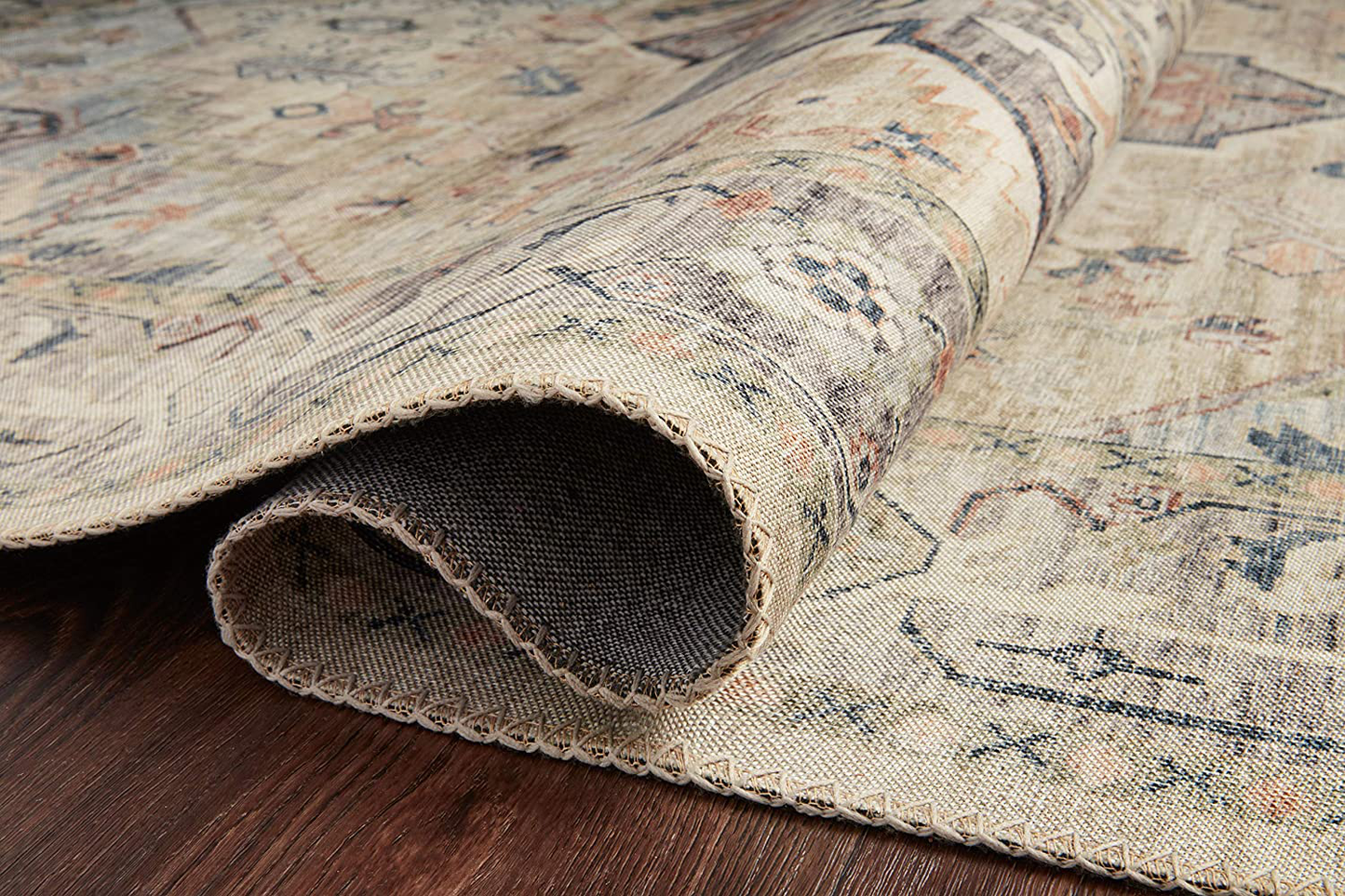 Rynx | Loloi II Hathaway Collection HTH-04 Beige / Multi, Traditional Accent Carpet, 3'-6" x 5'-6"