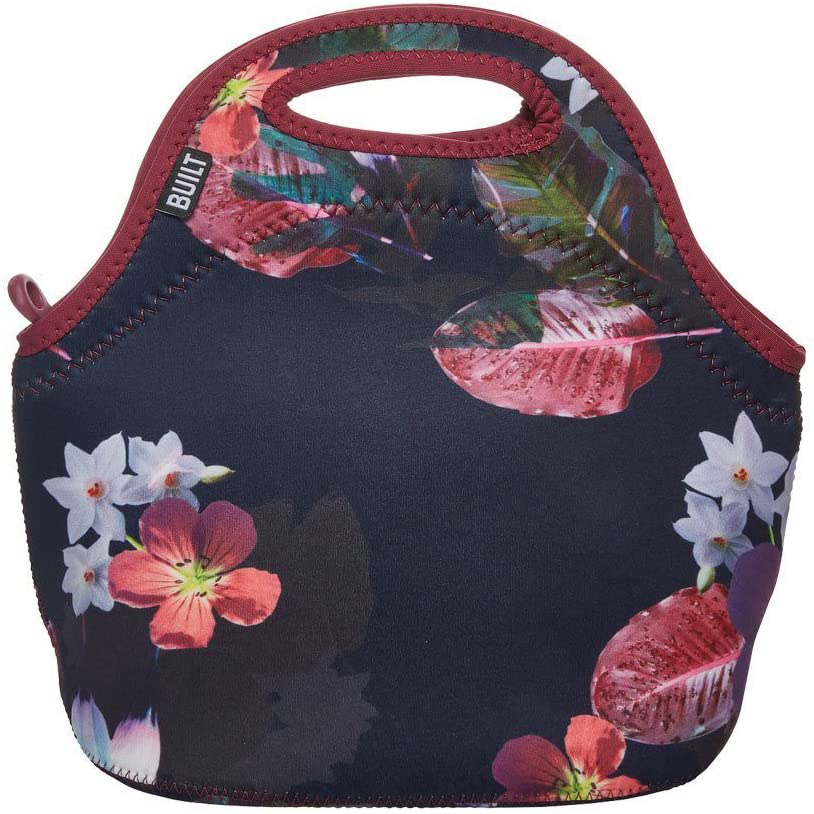Rynx | Built Gourmet Holiday Soft Neoprene Lunch Tote Bag - Lightweight, Insulated And Reusable Midnight Botanical 5227640
