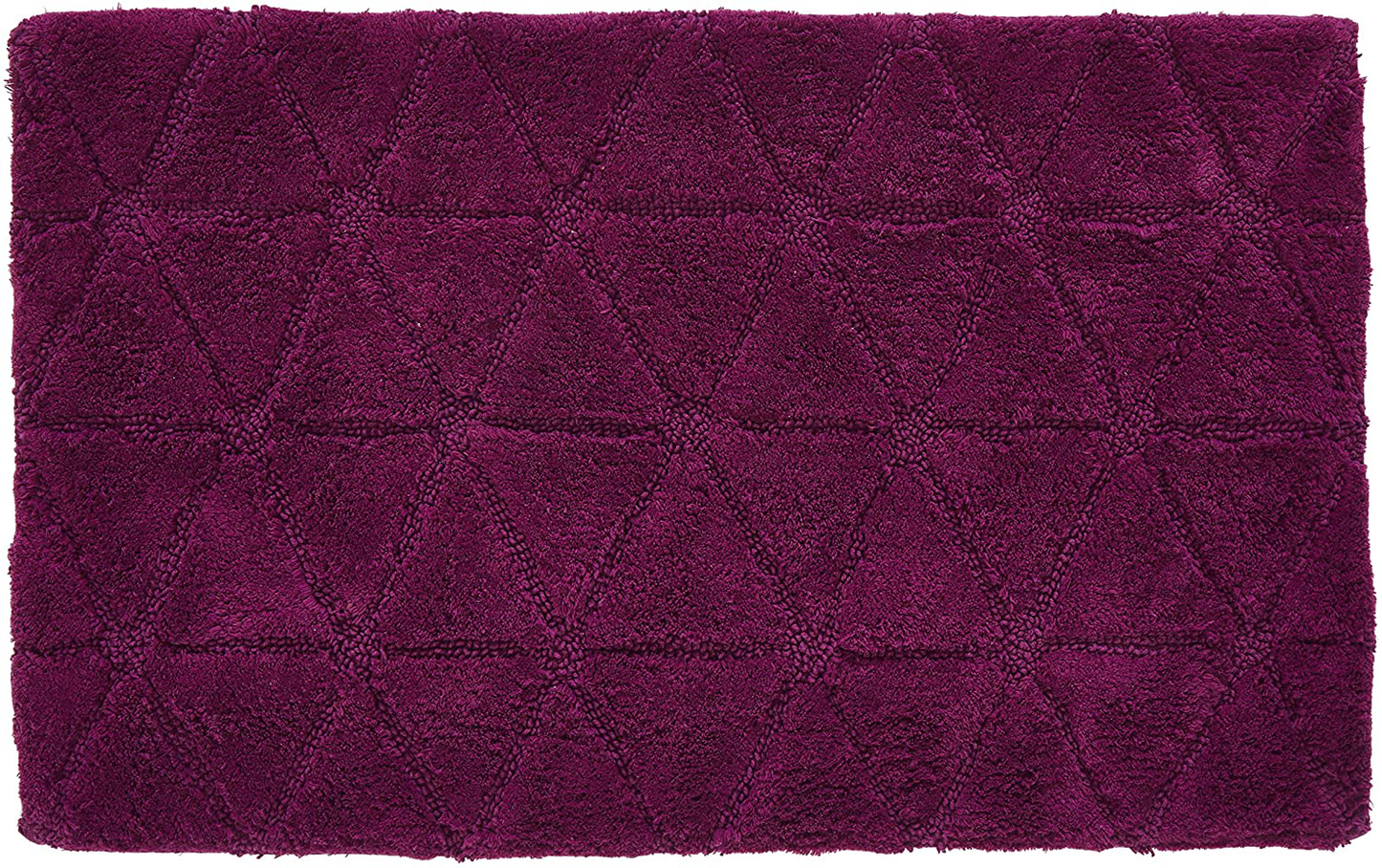 Rynx | Luxurious Diamond Chenille Bath mat, Non-slip, Absorbent Plush Bath mat for Bathtub, Shower and Bath