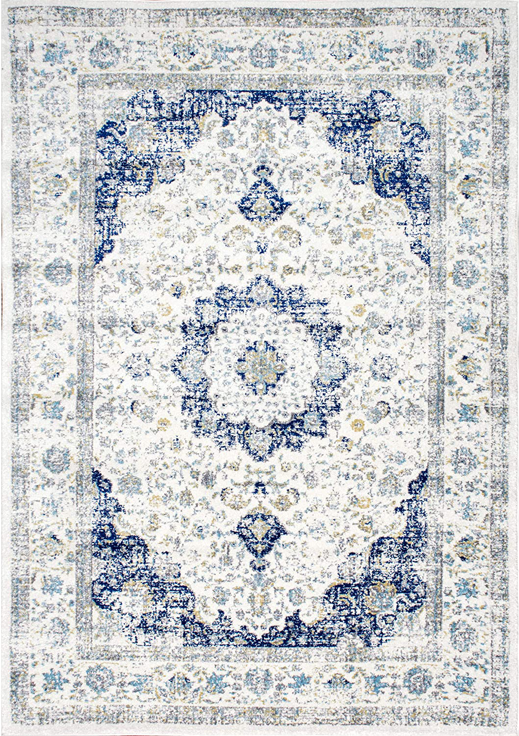 Rynx | nuLOOM Paisley Verona Vintage Persian Runner Rug, 2' 8" x 12', Blue