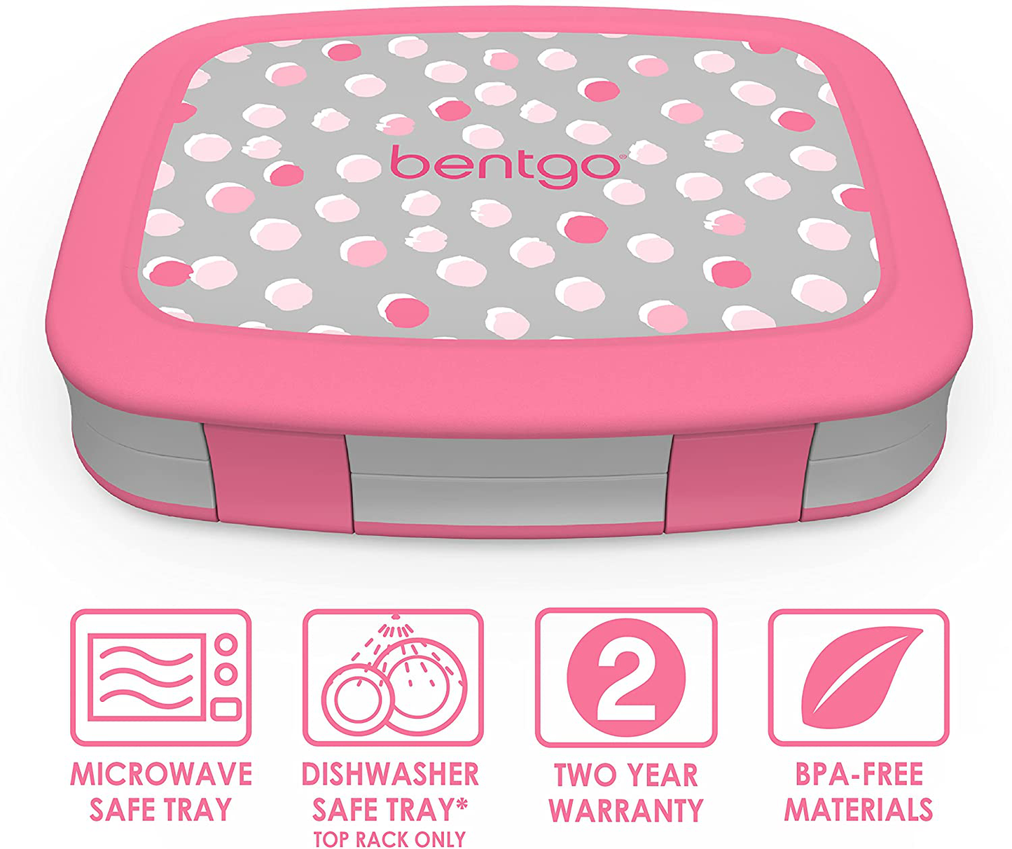 Rynx | Bentgo Kids Prints Leak-proof, 5-compartment Bento-style Children's Lunch Box - Perfect Portions For Ages 3 To 7 - BPA-free, Dishwasher Safe, Food-safe Materials (Tropical)