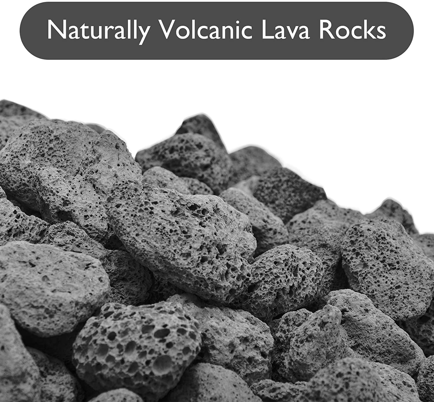 Rynx | Skyflame10LB Natural Lava Stones for Fireplaces, Fire Tables, Stoves, Garden Landscape Decoration, Indoor and Outdoor Use, 3/4~1 Inch, Red