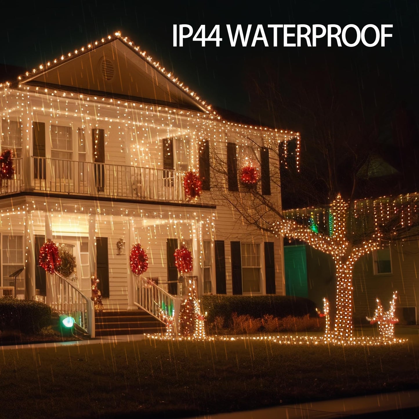 Rynx | Tw Shine 1000 Led Christmas Lights, 328Ft Warm White Light String With Remote Control, 8 Modes