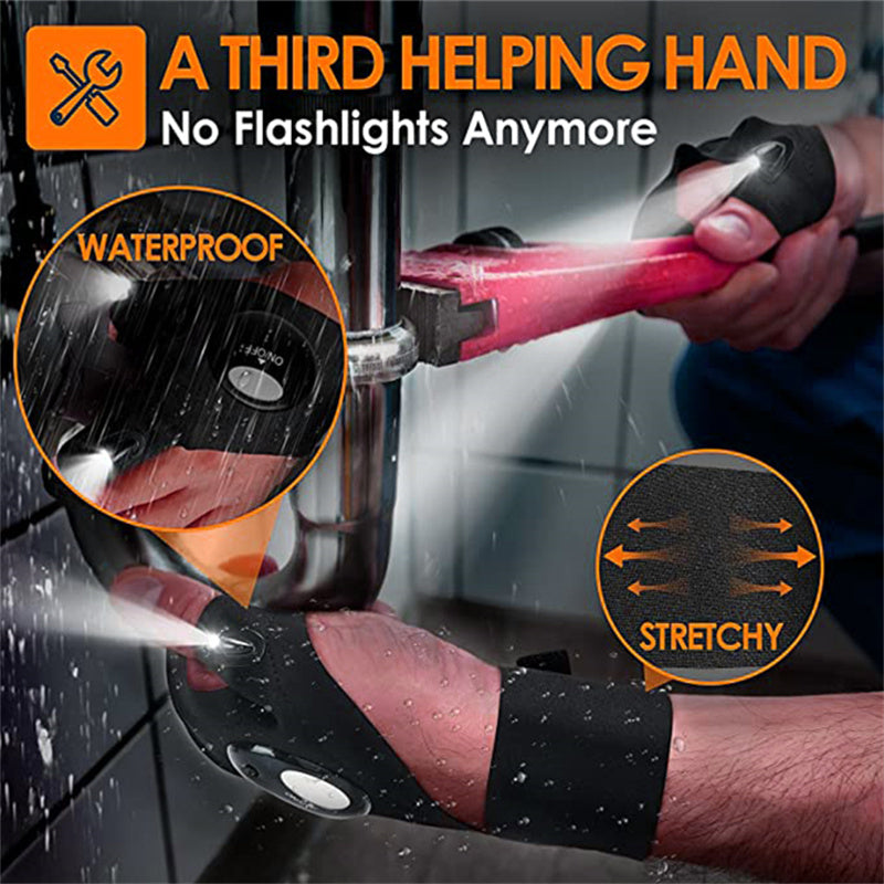 Rynx | Comfortable LED gloves with waterproof lights