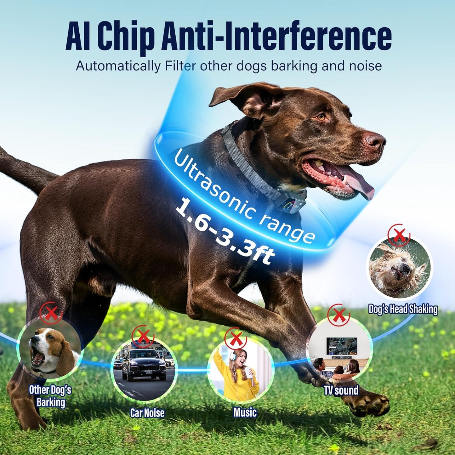 Rynx | Collar for large medium-sized dogs Smart Ultrasonic Dog