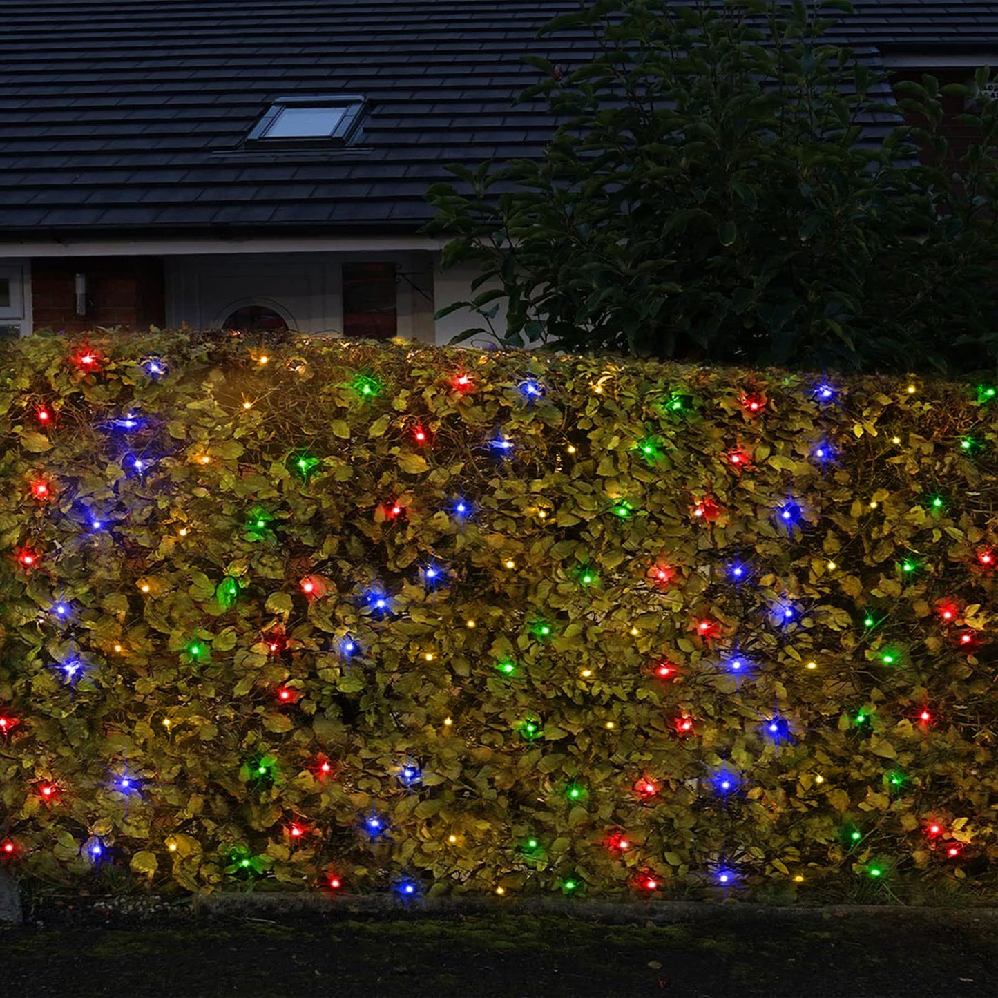 Rynx | Echosari 100 Led Waterproof Patio Garden Net Light Lace, 8 Modes Remote Control, Multicolor