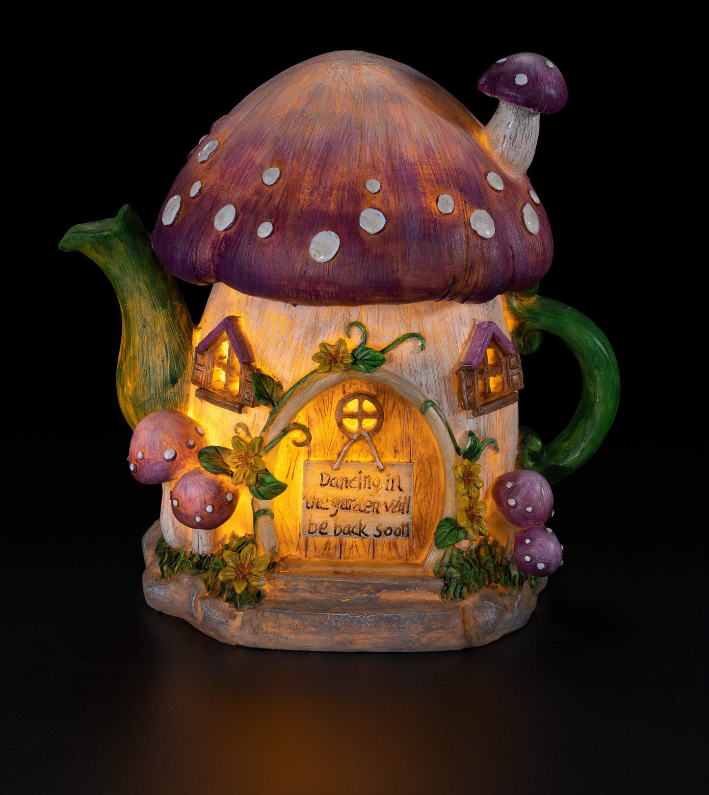 Rynx | Vp Home mushroom teapot sunlight - LED garden decoration for home and outdoor, fairy garden lights