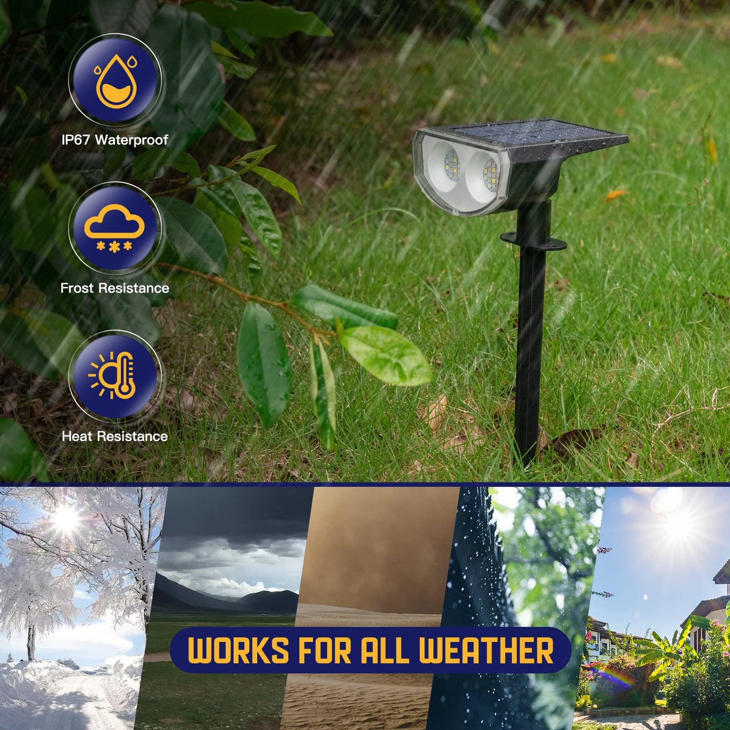 Rynx | Kyosho Color-Changing Outdoor Light, 9 Modes, Waterproof Rgbw Spotlight, 4 Pack