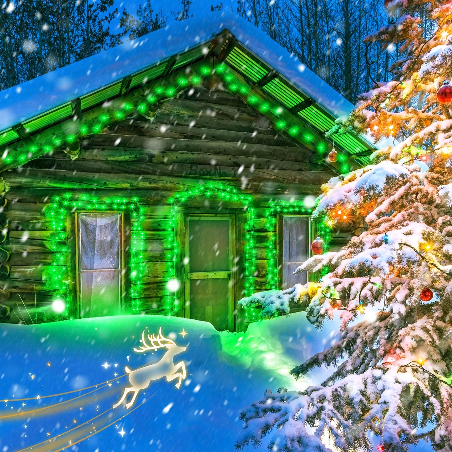 Rynx | Jmexsuss 8 Pack Green Led Fairy Lights - Battery Operated Blinking Lights For Christmas & Party Decor