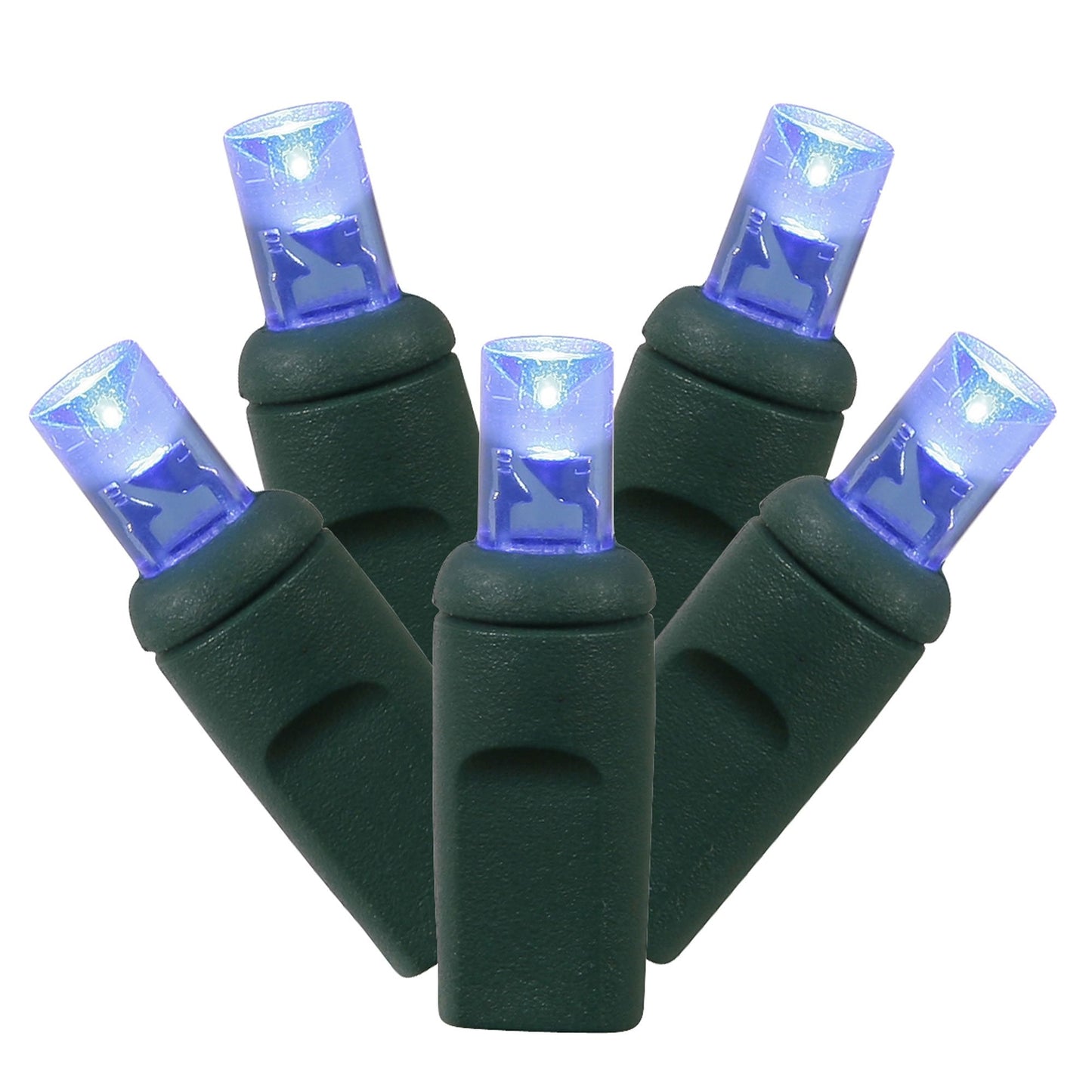 Rynx | Vickerman X6G6102 100 Lights Wide Angle Led Light Set Blue Lights On Green Wire