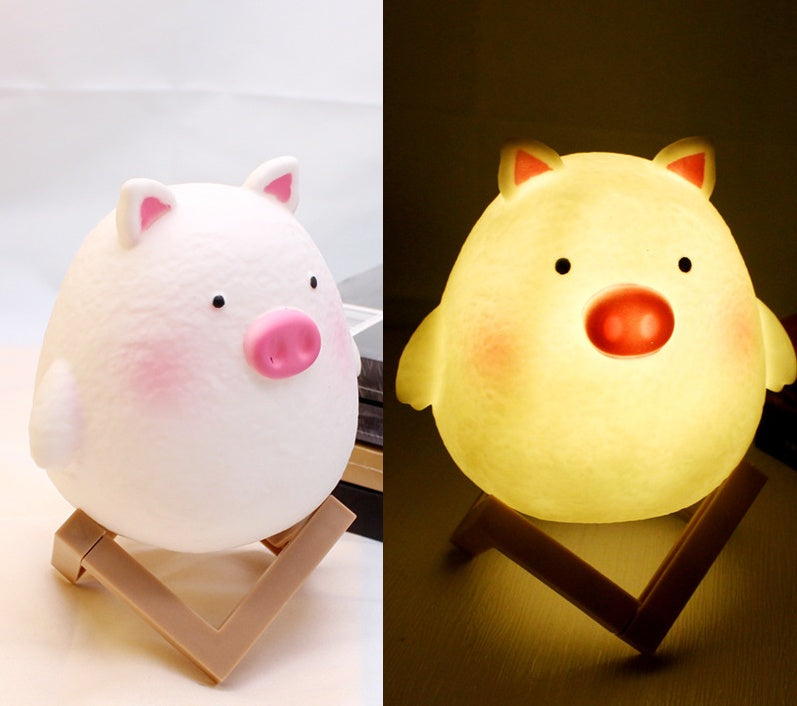 Rynx | LED Rabbit Cartoon Night Light Piggy Battery