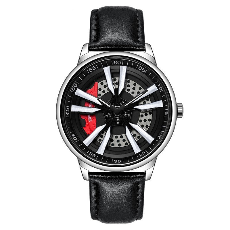 Rynx | Men's Creative Cool Dial Rotating Wheel Quartz Watch
