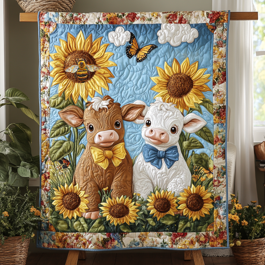Rynx | Baby Sweet Highland Cow Quilt