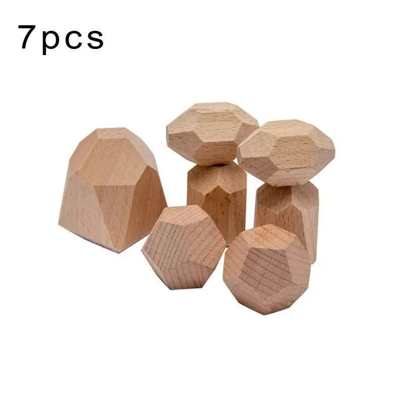 Rynx | Colorful Wooden Building Blocks Set for Creative Learning and Logical Development
