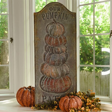 Rynx | Our Pumpkin Patch Vintage Embossed Sign, Choose Your Size