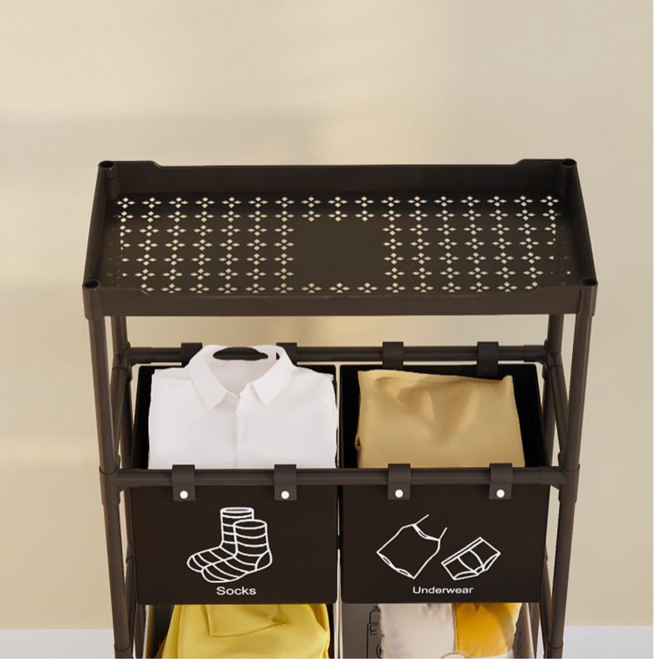 Rynx | Collapsible Multi-Compartment Laundry Basket