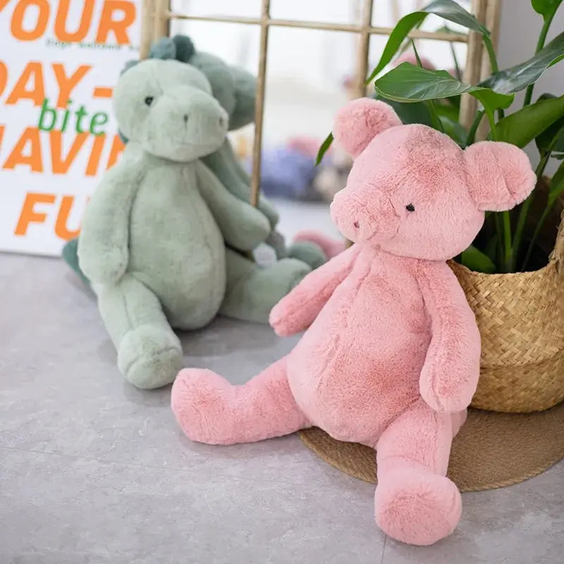 Rynx | Shady Plush Fluffy Animal Stuffed Toys - Elephants, Teddy Bears, Pandas, and Dinosaurs for Children