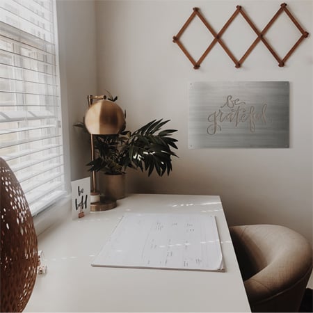 Rynx | Be grateful Metal cutting Wall decor