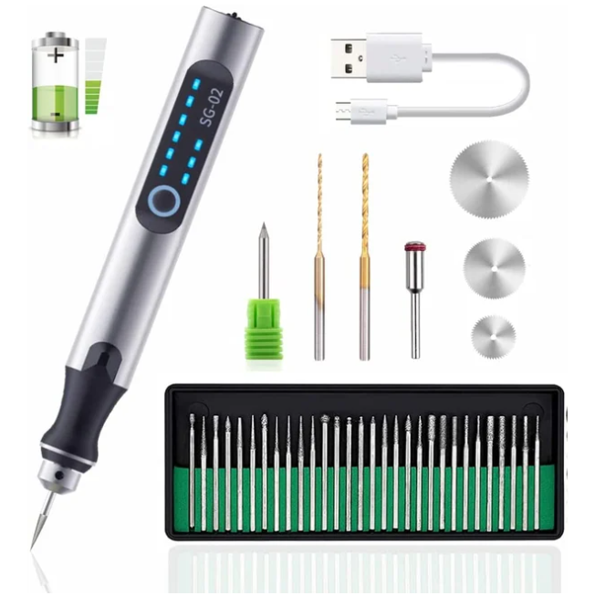 RYNX | Professional Engraving Pen Silver Set【Upgrade】