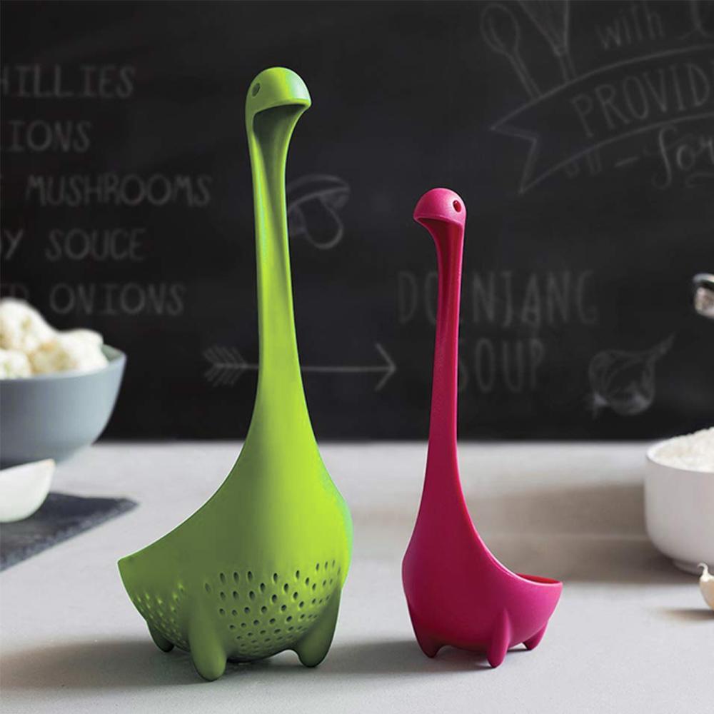 RYNX | Nice Loch Ness Monster Set Strainer, Soup Ladle, Tea Strainer