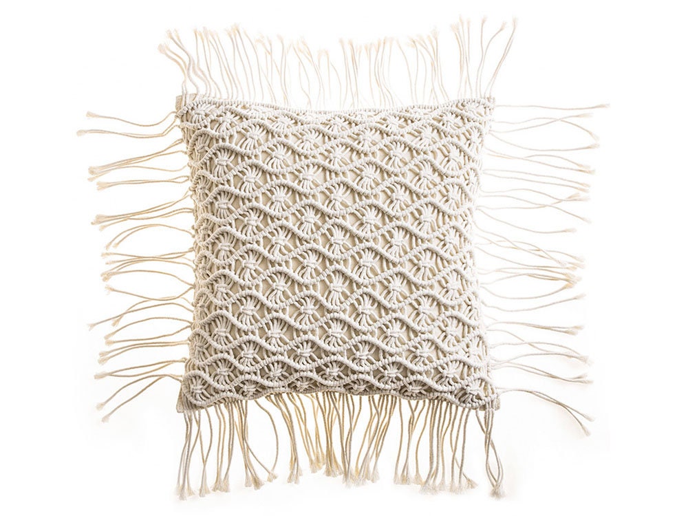 Rynx | Macrame Tassel Pillow Cover, Handmade Pillow Cover
