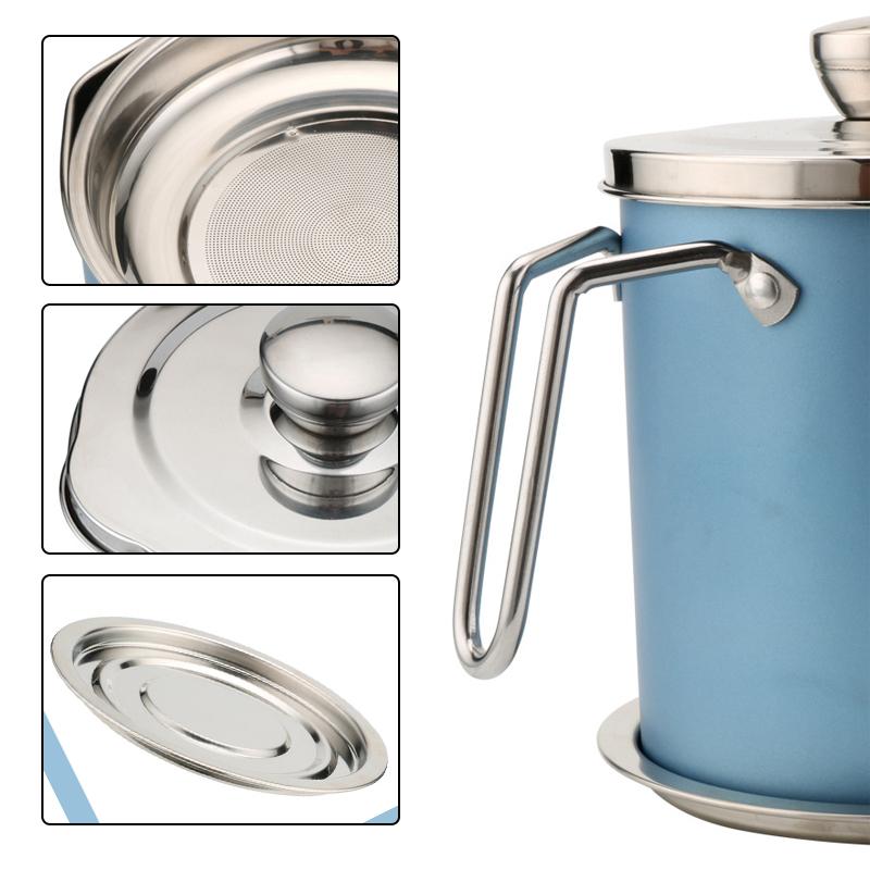 RYNX | Stainless Steel Oil Strainer Storage Can