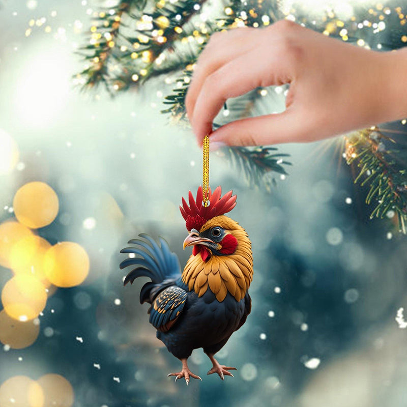 Rynx | Cartoon Rooster Decorative Ornaments
