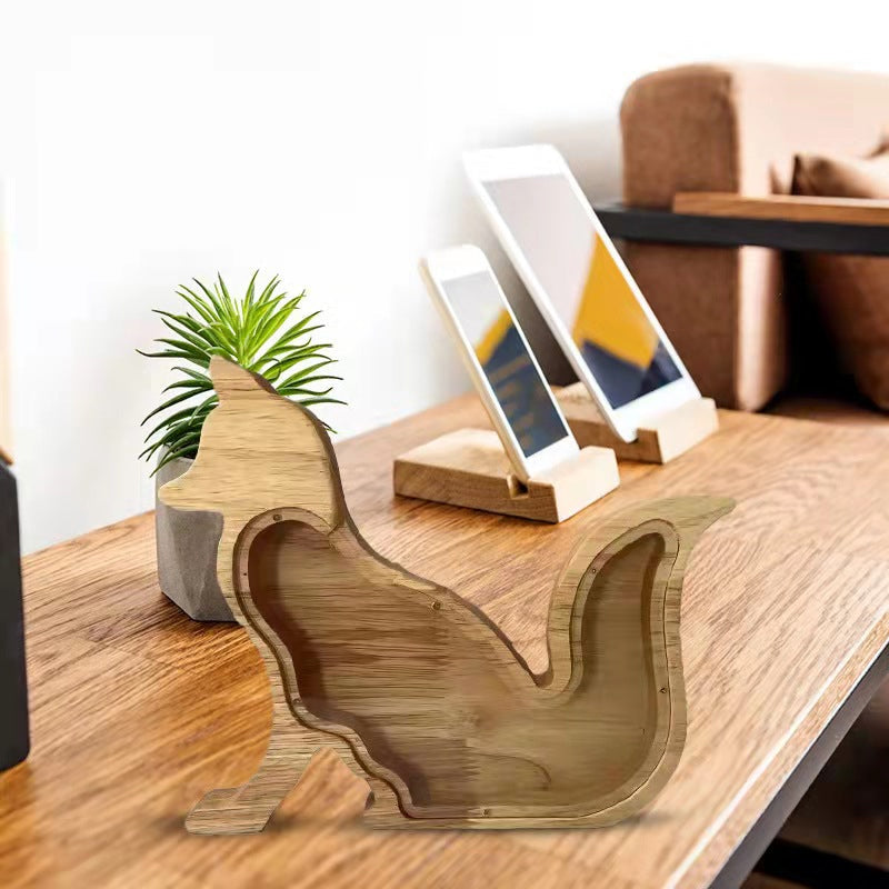 Rynx | Wooden Animal Savings Bank