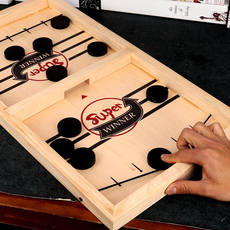 Rynx | Playfun - Double-Sided Sling Puck Board Game - Family Fun For Everyone