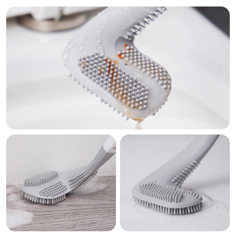 Rynx | Long Handle Flexible Silicone Golf Toilet Brush
