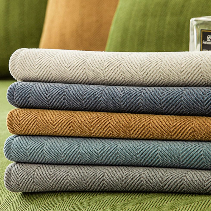 Rynx | Herringbone Chenille Fabric Furniture Protector Sofa Cover