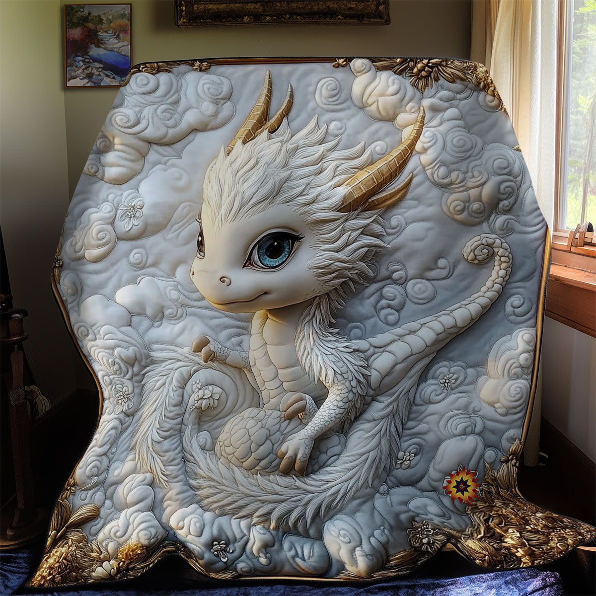 Rynx | Royal White Dragon Duvet