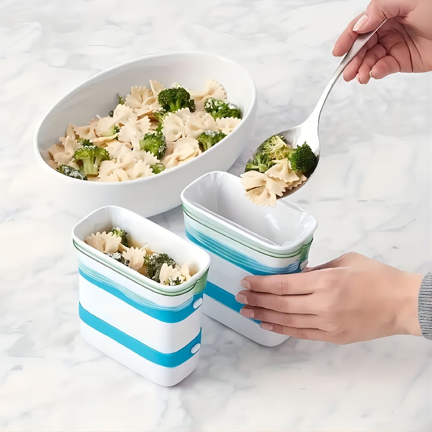 Rynx | Versatile Freezer Food Block Maker - Ideal for Leftovers, Soups, Sauces and Smoothies - Durable ABS Material Kitchen Gadget