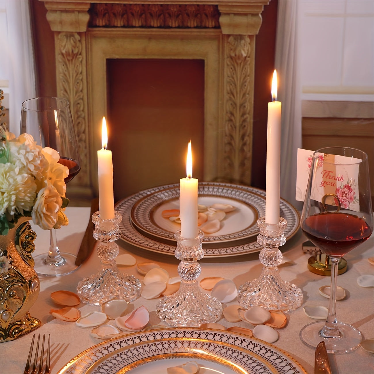 Rynx | Pink Crystal Chandeliers - Romantic Decoration for Christmas and Holidays