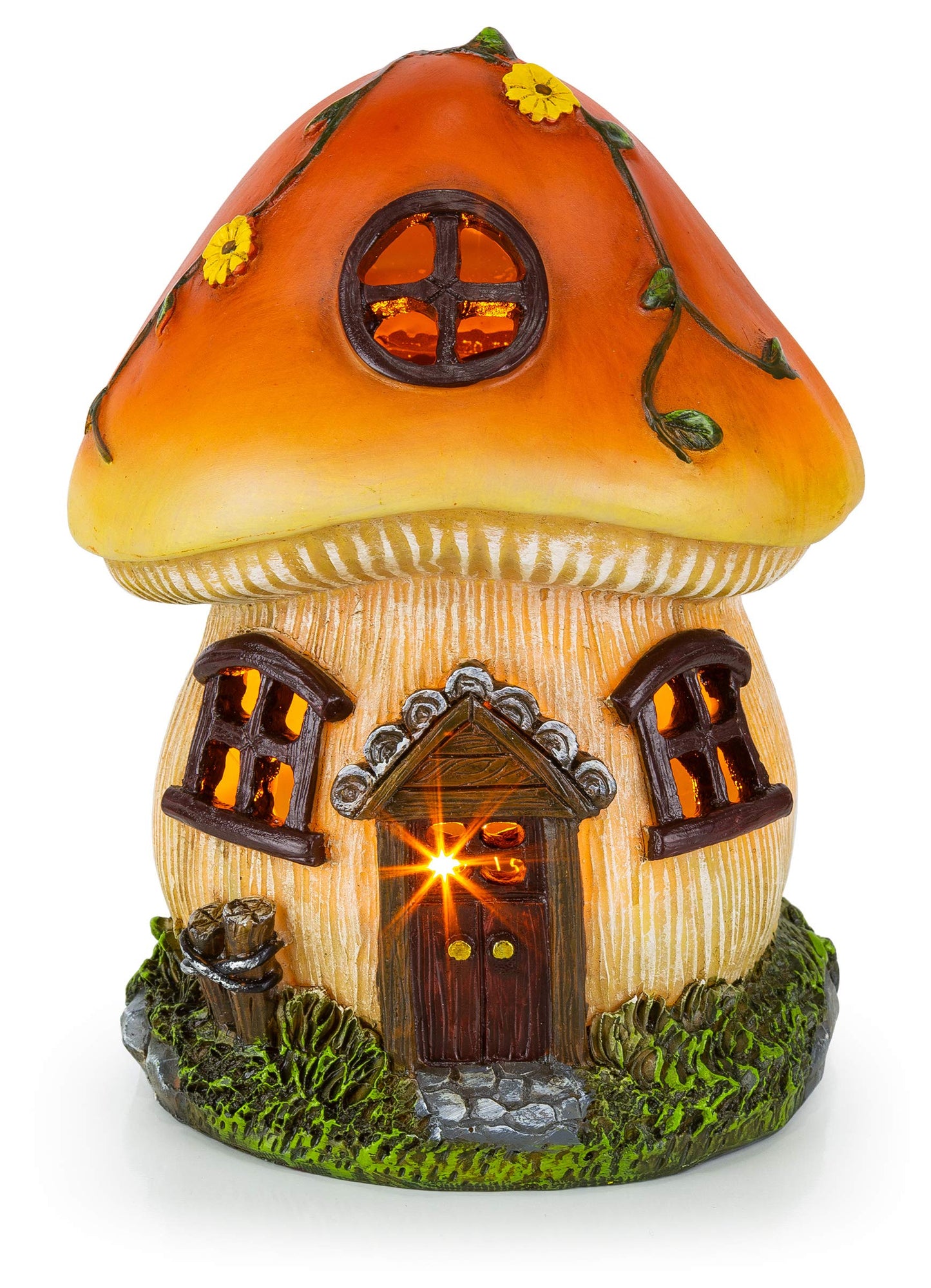 Rynx | Vp Home Solar Mushroom Cottage Light - Led Garden Decor For Halloween & Outdoor Spaces