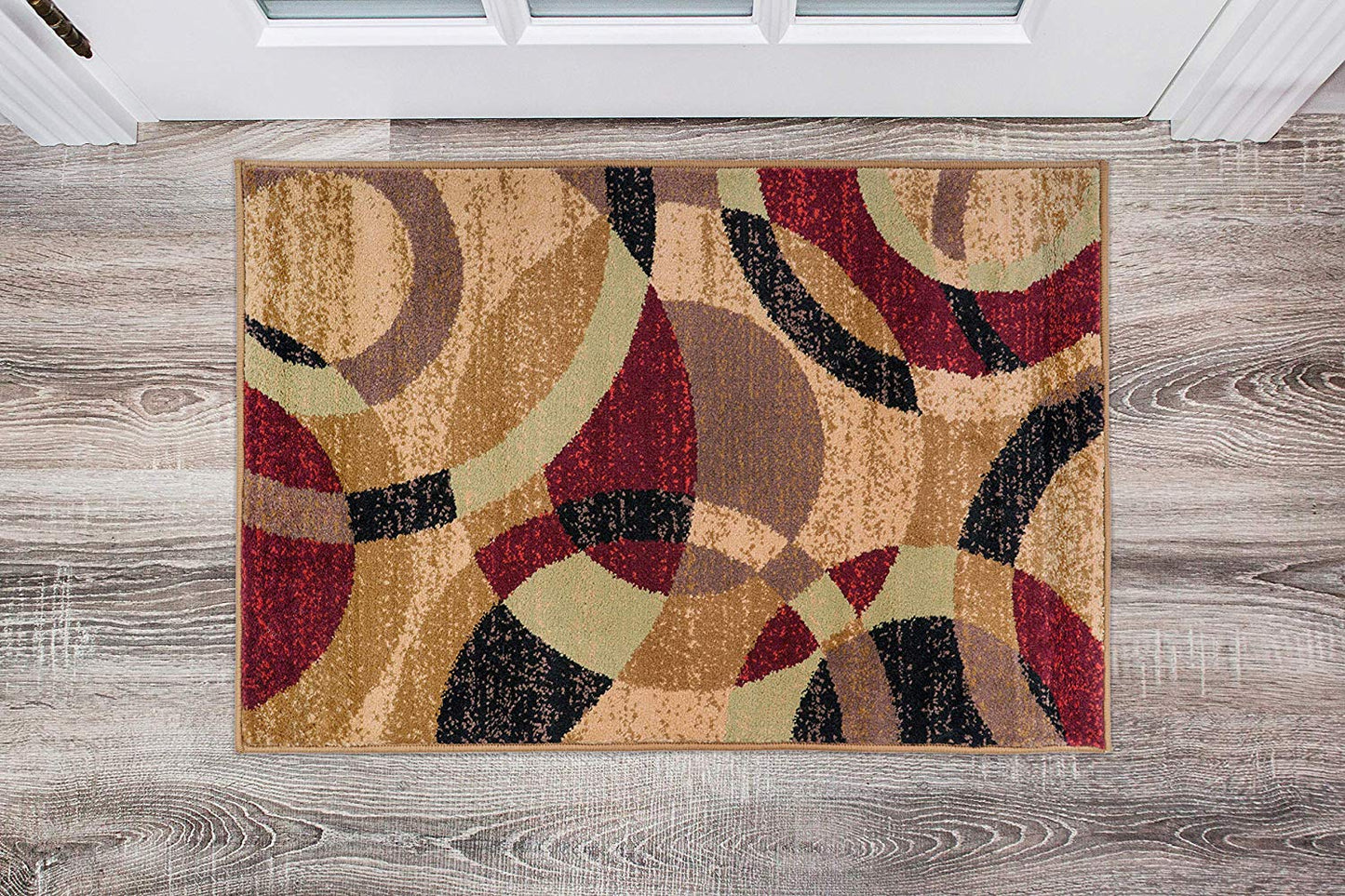Rynx | CircleHaven Luxe Rug | Multicolored Circles | Soft & Easy to Care For | Living Room & Bedroom