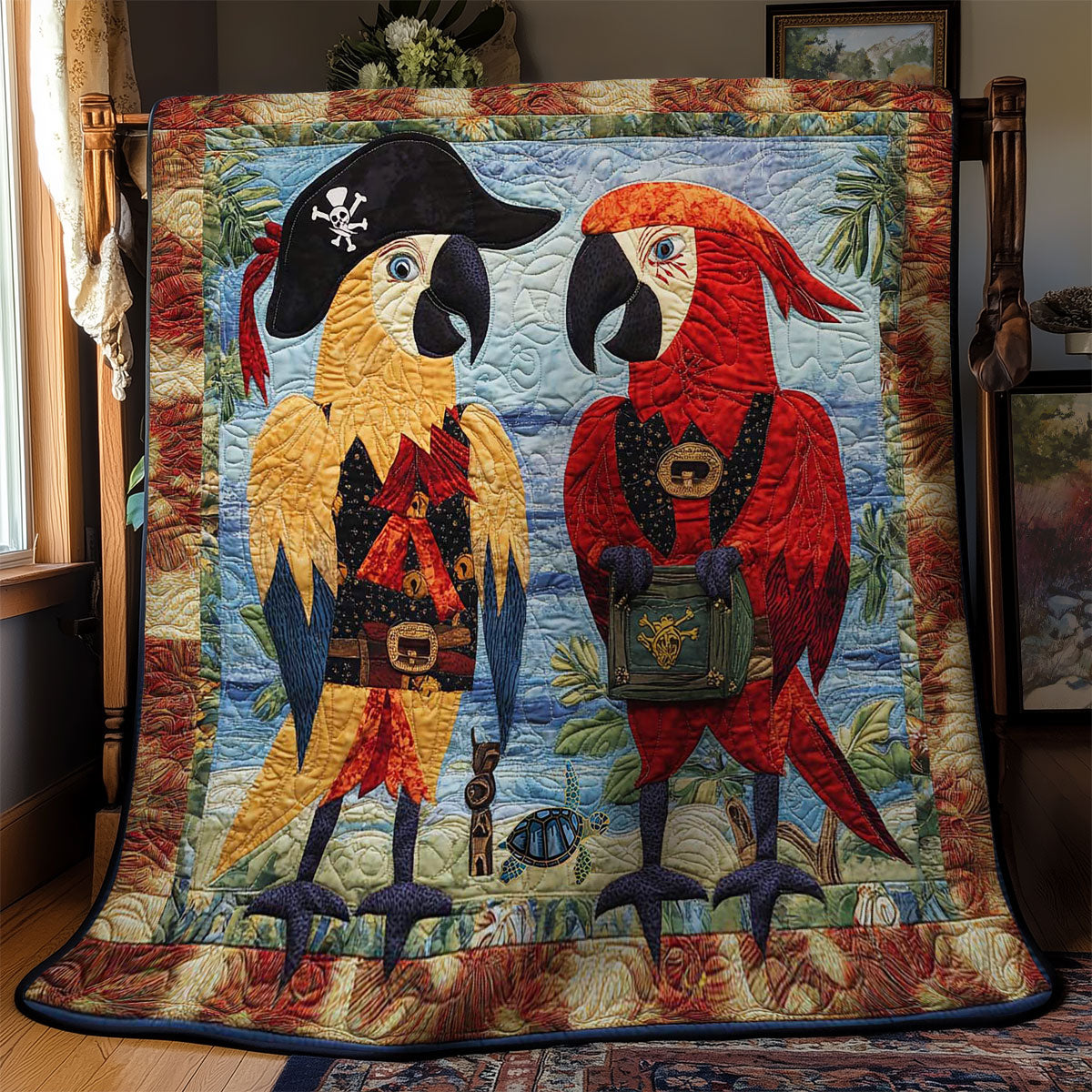 Rynx | Pirate Parrot Adventure Quilt