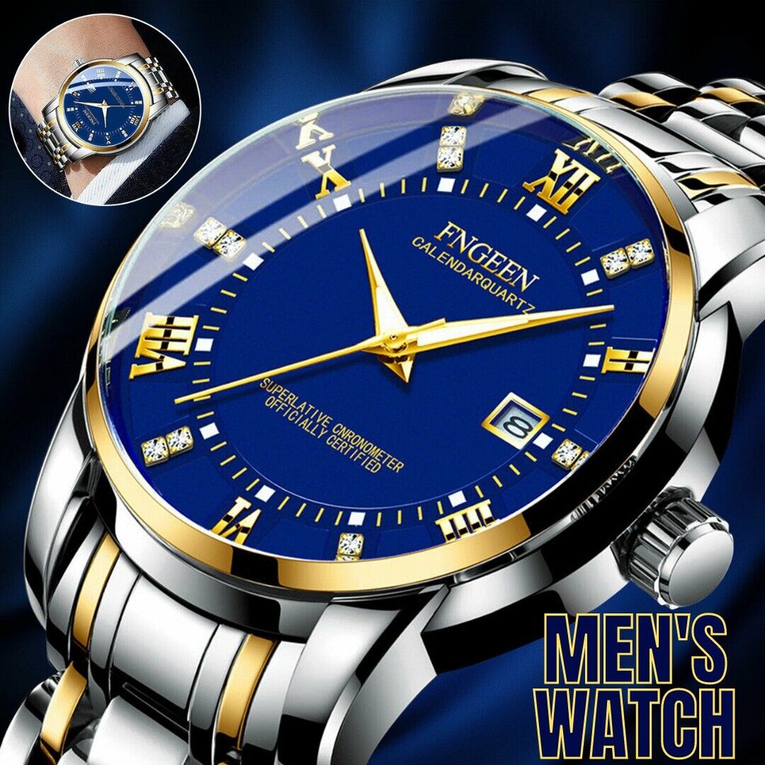 Rynx | Stainless Steel Watch For MEN Quartz Luminous Classic Watches For Dad Elder