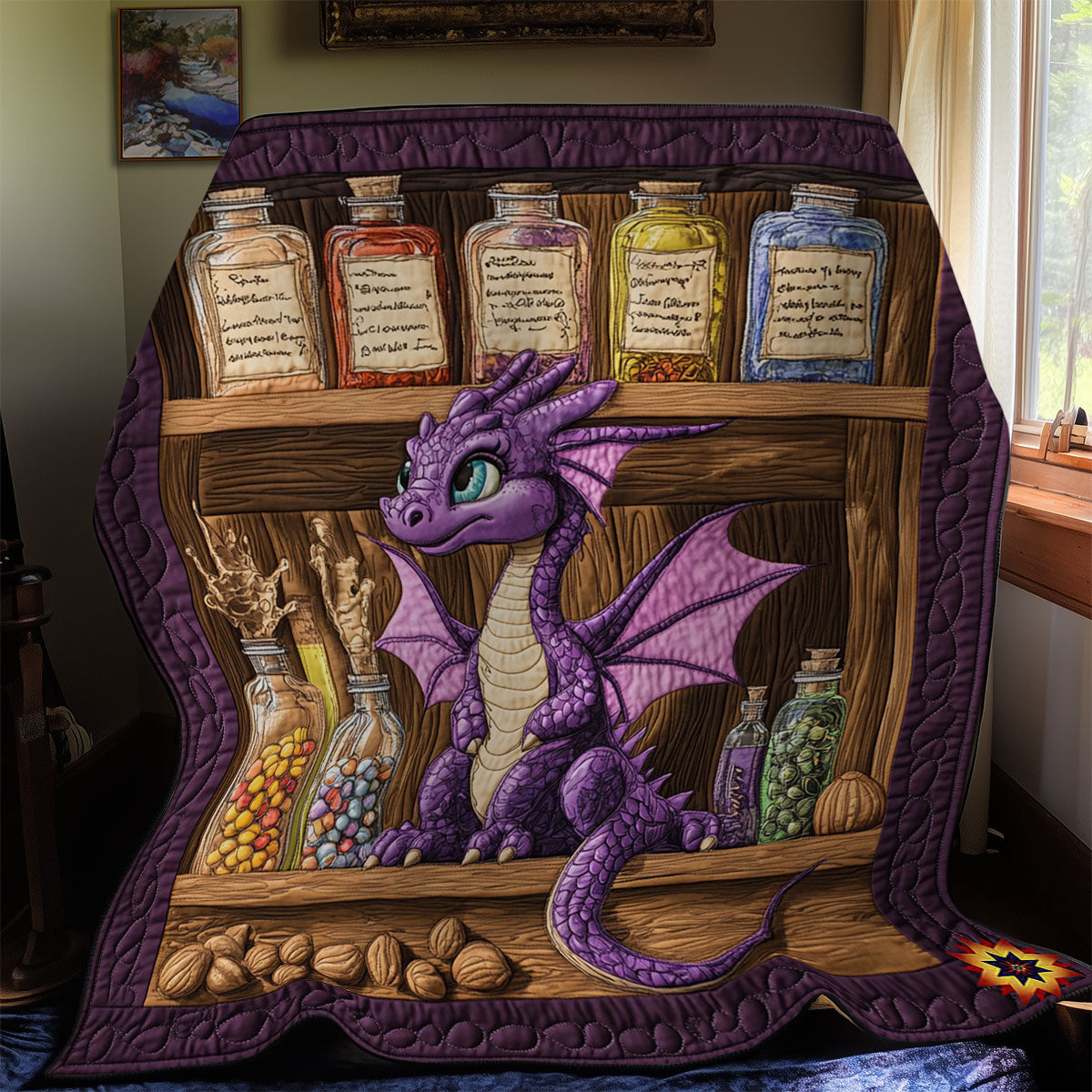 Rynx | Purple Dragon Blanket