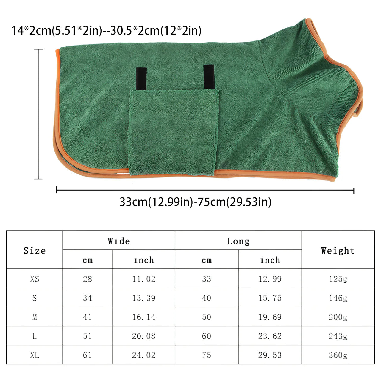 Rynx | Dog Microfiber Bathrobe Towel