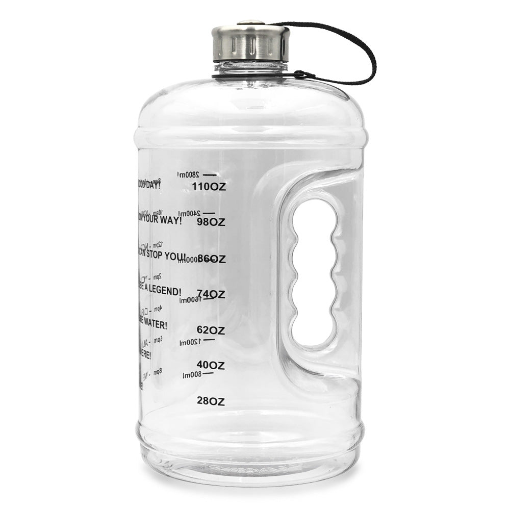 Rynx | Reusable & Motivational Gradient Water Bottle with Time Marker Reminder - 3.78L / 1 Gallon