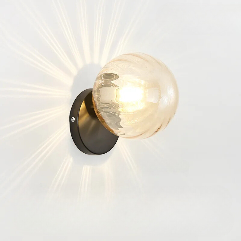 Rynx | GoldLicht - Modern Golden Wall Lamp With Glass Sphere