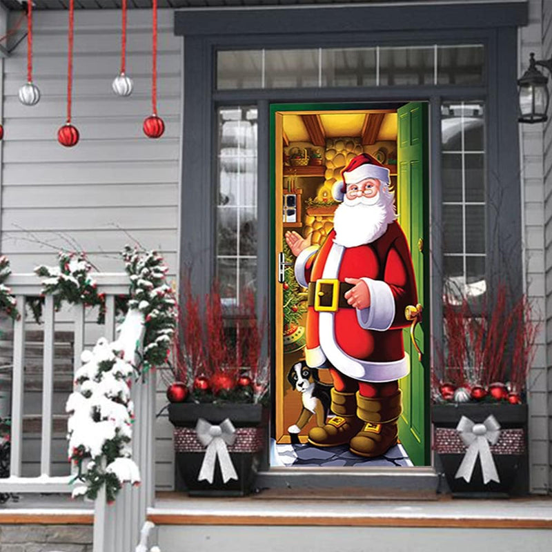 Rynx | Nightmare Before Christmas Outdoor Decorations Props Christmas Elf Door Cover