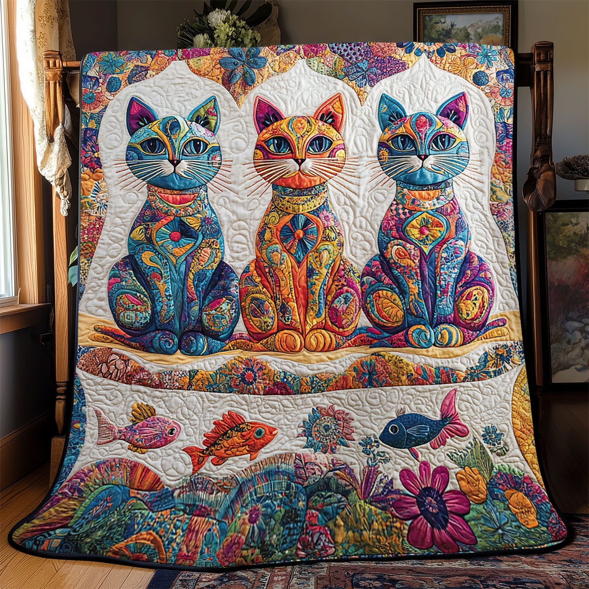 Rynx | Meow Mosaic Quilt