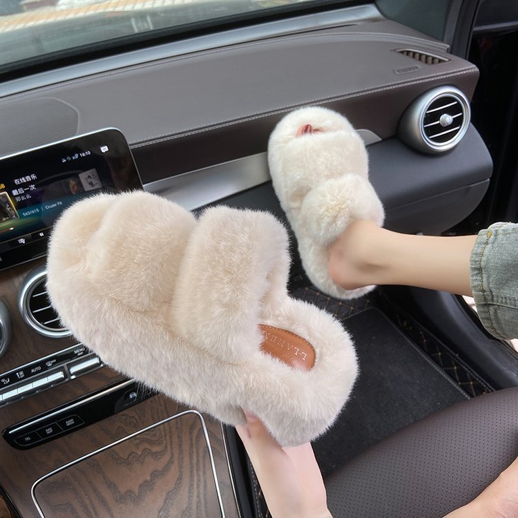 Rynx | Leisure Fleece-lined Platform Slippers