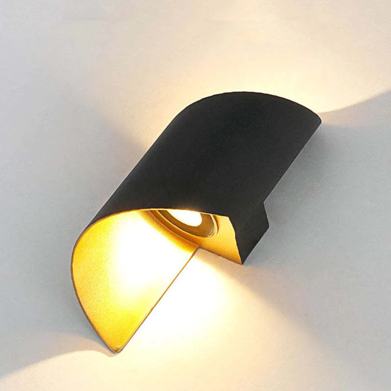 Rynx | Orr Modern LED Wall Lamp, Spiral, Indoor, White/Black, Metal
