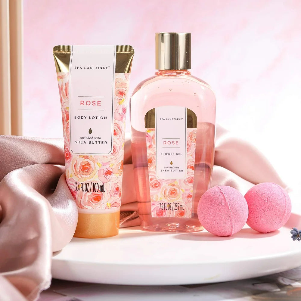 Rynx | 9 Pcs Rose Bath Gift - Spa Gift